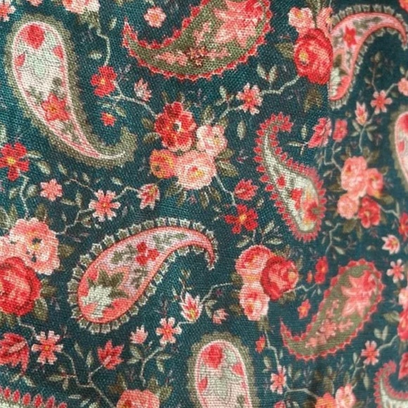 Shop Doen: CIELITO TOP -- TEAL CANTERBURY PAISLEY - new with tags - Picture 4 of 5